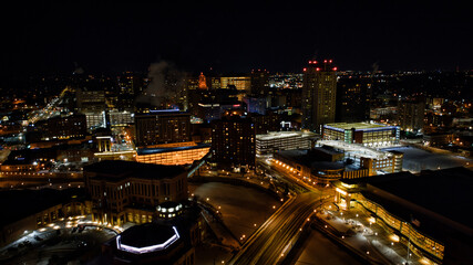 night view of the city