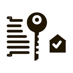 security key icon Vector Glyph Illustration