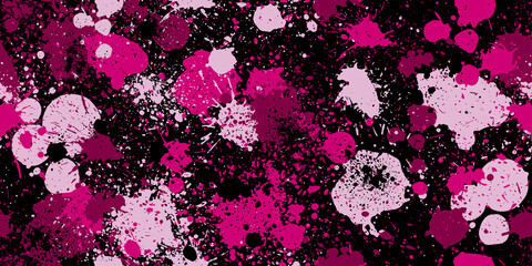 Splashed camouflage background. Seamless pattern.Vector. 飛び散った迷彩パターン