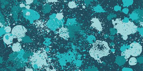 Splashed camouflage background. Seamless pattern.Vector. 飛び散った迷彩パターン