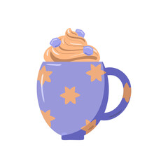 mug with coffee dessert for the holidays