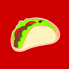 Cartoon Vector Illustration with Fast Food Theme