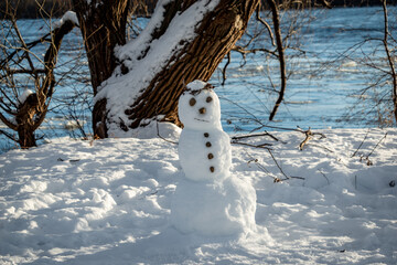 End of the winter, LaSalle, Quebec, Canada, Saint Lawrence river 
