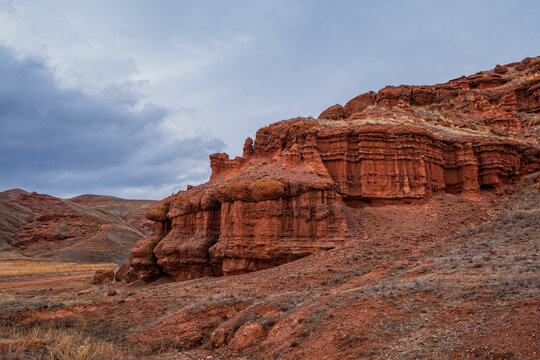 The Narman Peribacalari Fairy Chimneys in the Narman province of Erzurum,TURKEY. January 2021