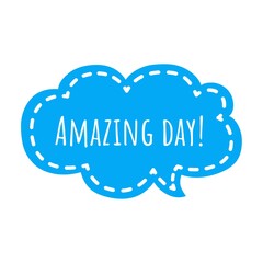 ''Amazing day'' Lettering
