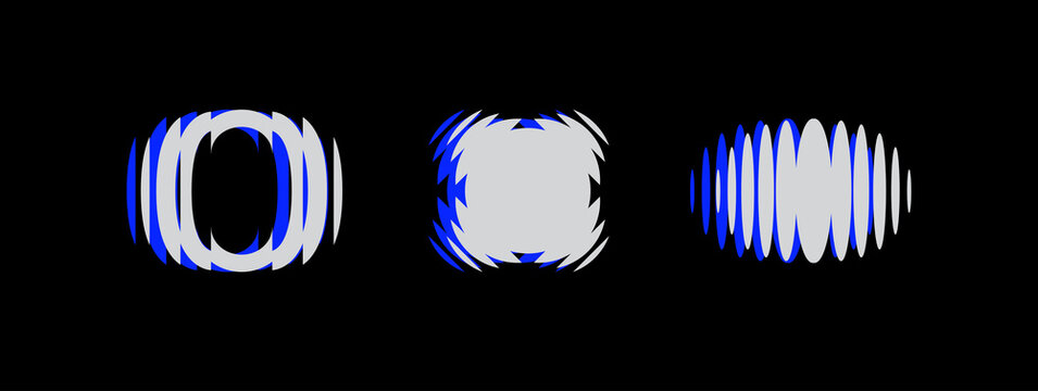 Set of modern abstract geometric shapes. Trendy minimal graphic elements for your unique design.