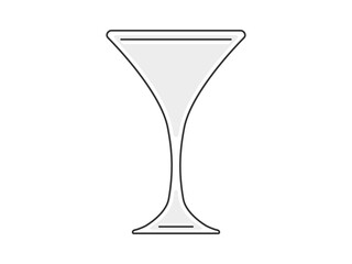カクテルグラスのイラスト