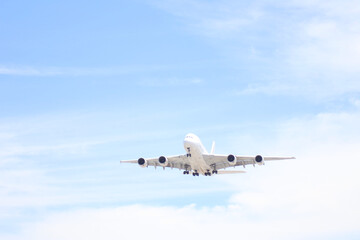 Airbus A380 Landing in LA USA at Final Approach Touchdown
