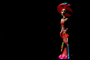 Traditional colorful Catrina mexican Handcraft (no author)