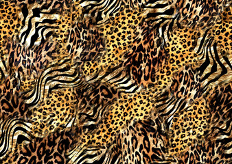 abstract seamless leopard print texture design	
