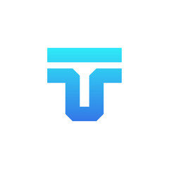 Letter T logo icon design template elements. vector illustration