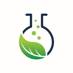 Green Lab Logo Design Element