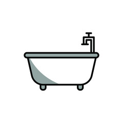 Illustration Vector graphic of bathup icon