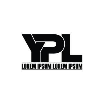 YPL letter monogram logo design vector