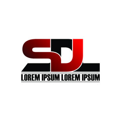 SDL letter monogram logo design vector