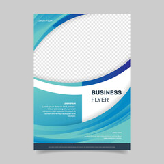 Business concept flyer template. -  Vector.