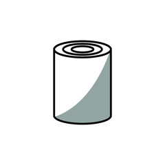 Illustration Vector graphic of tin can icon