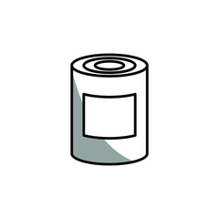 Illustration Vector graphic of tin can icon