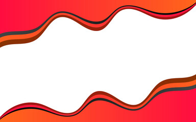 Abstract red curve shape design for template