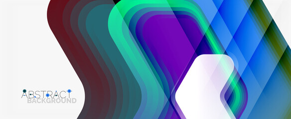 Vector 3d arrow geometric composition, abstract background for business or technology presentation, internet poster or web brochure cover, wallpaper