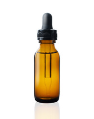 bottle of  esssential oil isolated