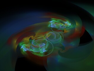 Imaginatory fractal background generated Image