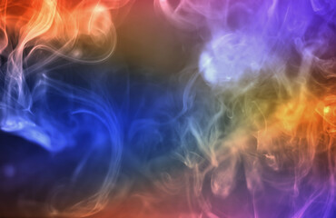 Rainbow abstract texture smoke background. smoke color light.