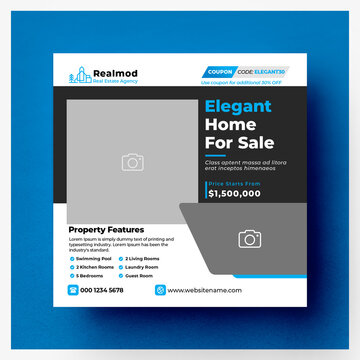 Real Estate Social Media Banner Template