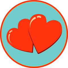 illustration of a red heart