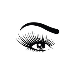 eyelashes icon design template
