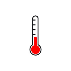 thermometer icon design template vector