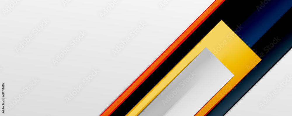 Wall mural multicolored lines background. design template for business or technology presentations, internet po