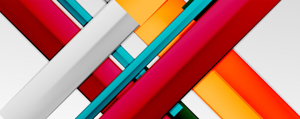 Color abstract lines trendy geometric background for business or technology presentation, internet poster or web brochure cover, wallpaper