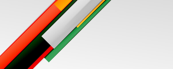 Multicolored lines background. Design template for business or technology presentations, internet posters or web brochure covers