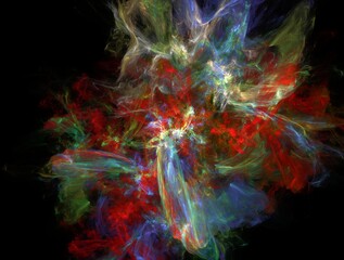 Imaginatory fractal background generated Image