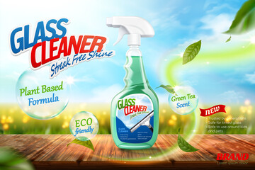 Glass cleaner ad promo ads