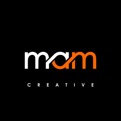 MAM Letter Initial Logo Design Template Vector Illustration