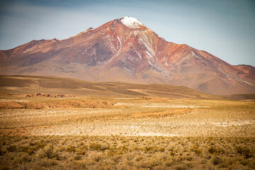 Naklejka premium volcano in bolivia, altiplano, uyuni
