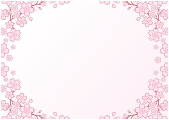 桜の花びら背景