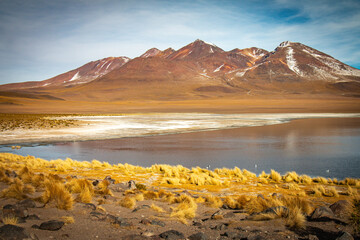 volcanic landscape in bolivia, altiplano