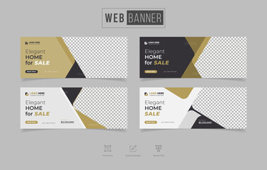 Elegant home for sale web banner