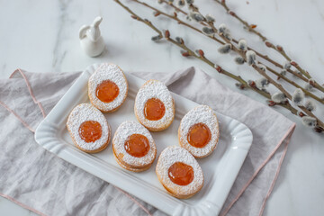 sweet home made easter egg cookies