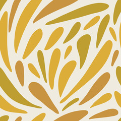 Vector hand drawn seamless pattern cute design. Earth colors. © Daria