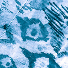 Ikat Triangle. Sky Watercolor Background Brush.