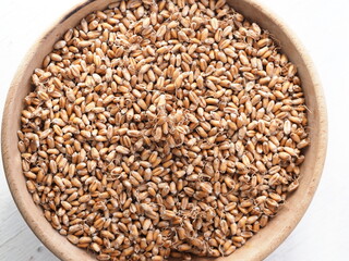 dried wheat germ for grinding flour