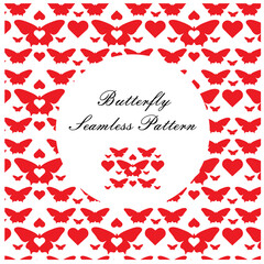 romantic butterfly seamless pattern. Perfect for crafts projects, background, graphic design, scrapbooking and other