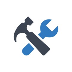 Construction hammer icon