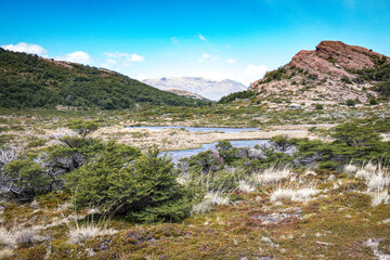 hiking in el chaltén, mount fitz roy, patagonia, argentina