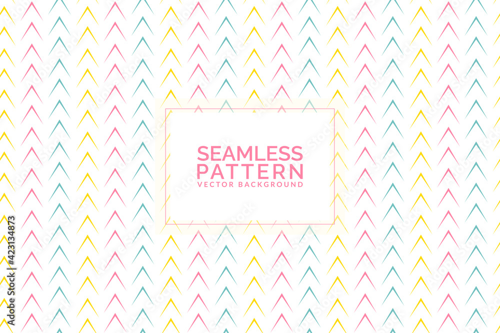 Poster colorful simple triangle ornament with seamless pattern. abstract concept for wallpaper or backgroun