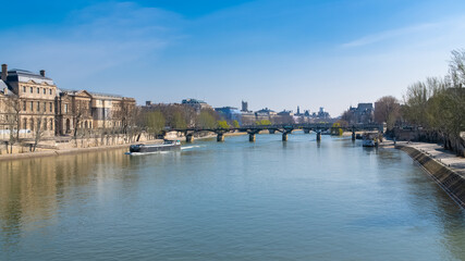Obraz premium Paris, the Pont des Arts on the Seine